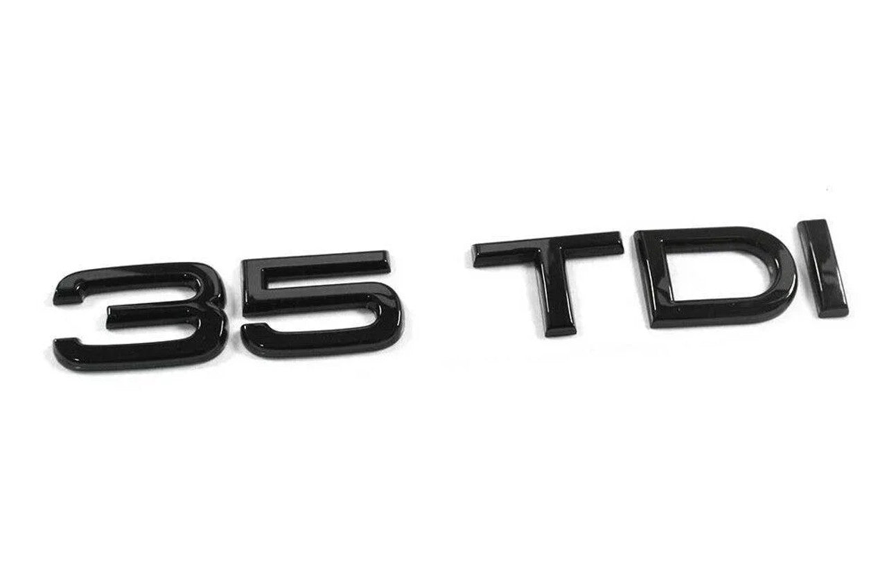 Audi - A3 - A4 - A5 - Q2 - Q3 - 35 TDI Gloss Black Rear Emblem