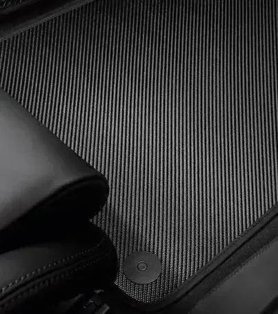 Porsche - Macan - Carbon Floor Mats with Leather Edging