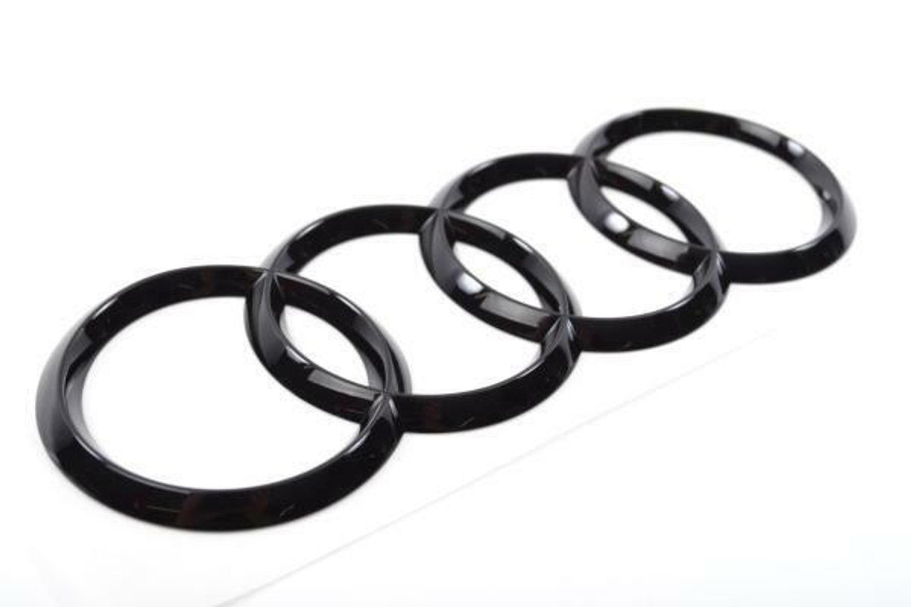 Audi - A4 - Saloon - Rear Tailgate 'Rings' Emblem in Gloss Black (2016-On)