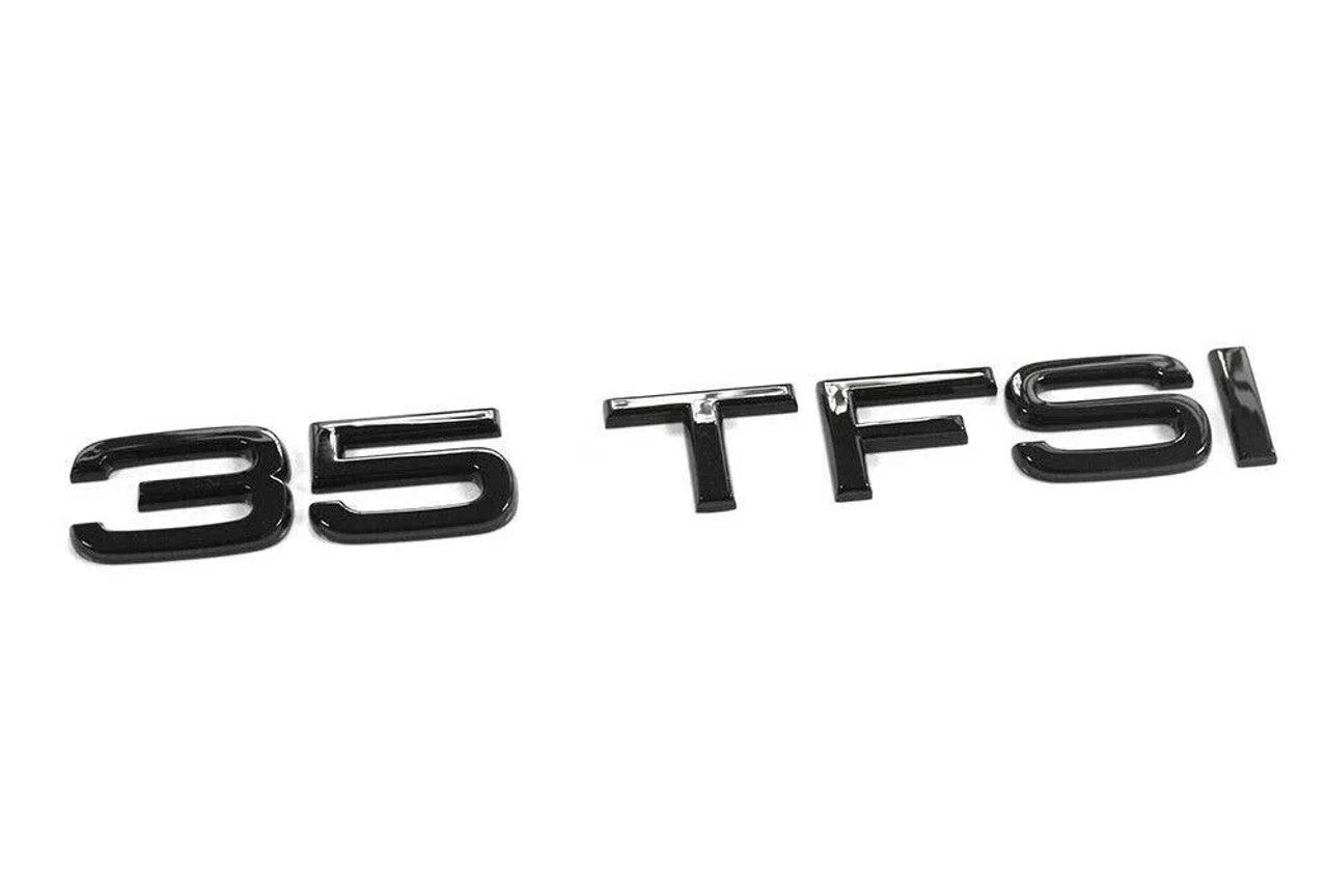 Audi - A1 - A3 - A4 - A5 - Q2 - Q3 - 35 - TFSI Gloss Black Rear Emblem