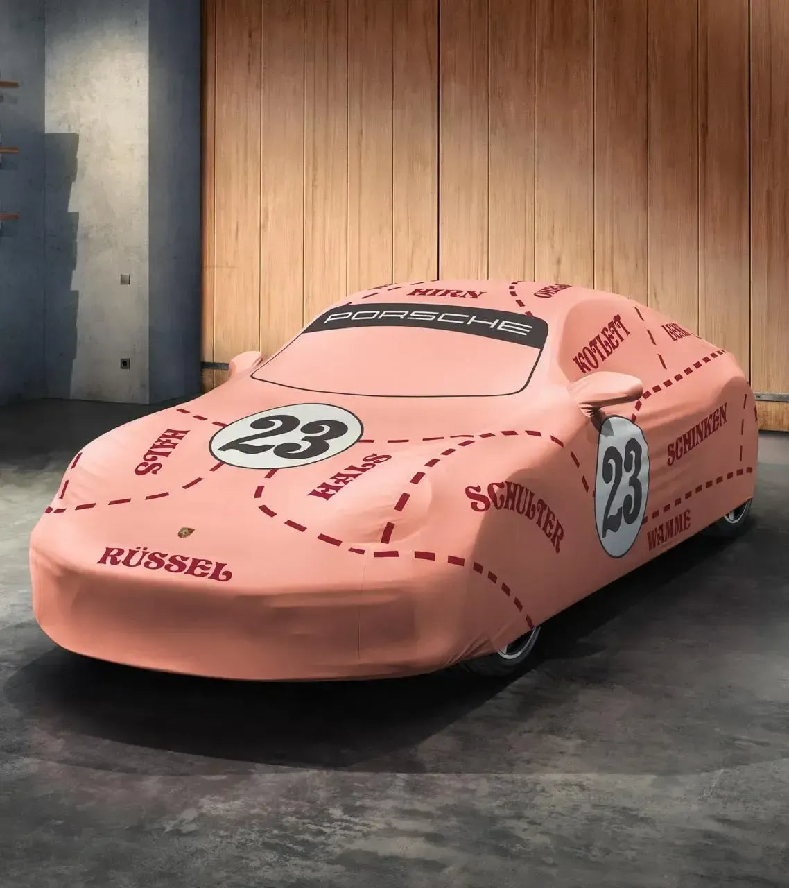 Porsche - 911 - Indoor Car Cover - Pink Pig Design (992 Carrera)