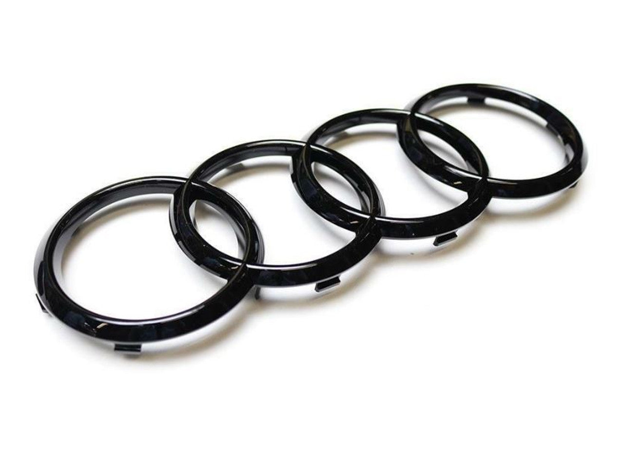 Audi - Front Grille 'Rings' Emblem in Gloss Black